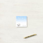 Vrolijk kerstfeest, kerstballen - Gepersonaliseerd Post-it® Notes (Op bureau)