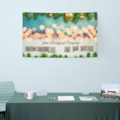 Vrolijk kerstfeest, kerstballen spandoek (Beurs)