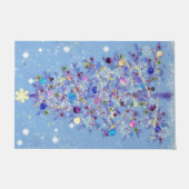 Vrolijk kerstfeest - kerstboom - deurmat (Voorkant)