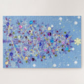 Vrolijk kerstfeest - kerstboom - legpuzzel (Horizontaal)