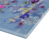 Vrolijk kerstfeest - kerstboom - snijplank (Hoek)