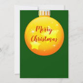 Vrolijk kerstfeest, kerstdiner kaart (Achterkant)