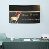 Vrolijk kerstfeest, kerstfeestdag kerstman, bedrij spandoek (Beurs)