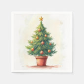 vrolijk kerstfeest! Kerstkaart. kerst-snoep Servet (Voorkant)