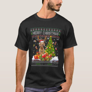 Vrolijk kerstfeest, kerstkerstkerstboom, lantaarns t-shirt
