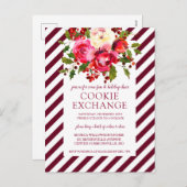 Vrolijk kerstfeest | Kerstkoekjesruil Feestdagenkaart (Voorkant / Achterkant)