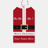 Vrolijk kerstfeest - Kerstman - cadeautje voor je Cadeaulabel (Achterkant)