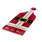 Vrolijk kerstfeest - kerstman - cadeautjes voor ie snijplank (Hoek)