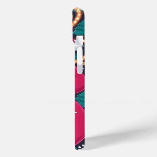 Vrolijk Kerstfeest Kerstman iPhone / iPad case (Achterkant / Links)
