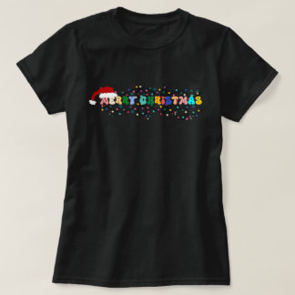 Vrolijk kerstfeest, kerstman, kerst x mis t-shirt