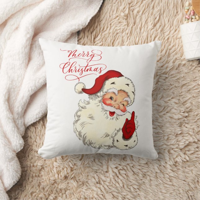 Vrolijk kerstfeest  kerstman, kerstman met vakanti kussen (Deken)