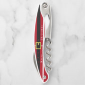 Vrolijk kerstfeest - kerstman kurkentrekker (Achterkant)