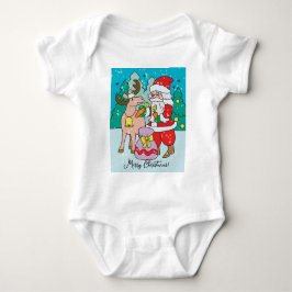 Vrolijk kerstfeest, kerstman romper