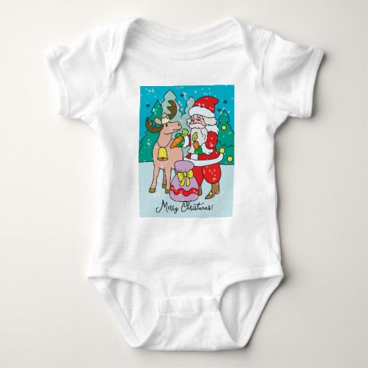 Vrolijk kerstfeest, kerstman romper (Voorkant)