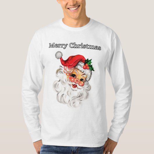 Vrolijk kerstfeest, kerstman t-shirt (Voorkant)