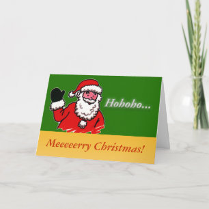 Vrolijk Kerstfeest, Kerstman vakantie groet Feestdagen Kaart