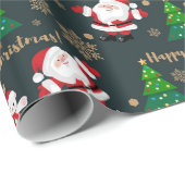 Vrolijk kerstfeest, Kerstmis, Beer Cadeaupapier (Rol Hoek)