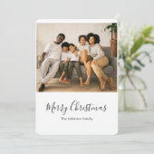 Vrolijk Kerstfeest Kerstmis Kaart (Staand voorkant)