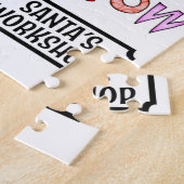 Vrolijk kerstfeest: kerstmis met een kat legpuzzel (Zijkant)