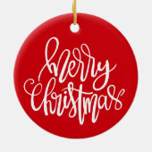 Vrolijk Kerstfeest - Kerstornament Keramisch Ornament (Achterkant)
