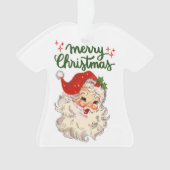 Vrolijk kerstfeest kerstvakantie ornament (voorkant)