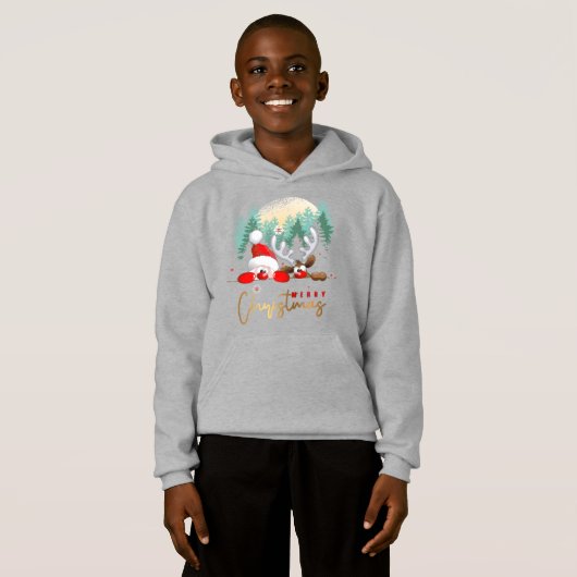 Vrolijk kerstfeest | Kinder "Pullover"-huiden (Voorkant volledig)