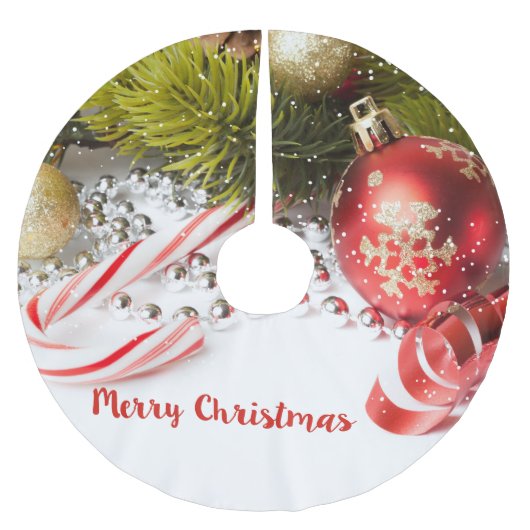 Vrolijk Kerstfeest- Kleurrijke Decoratie Kerstboom Rok (Voorkant)