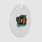 Vrolijk kerstfeest Koeien Ornament (voorkant)