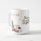 Vrolijk Kerstfeest Koffie/Thee mok (Voorkant links)