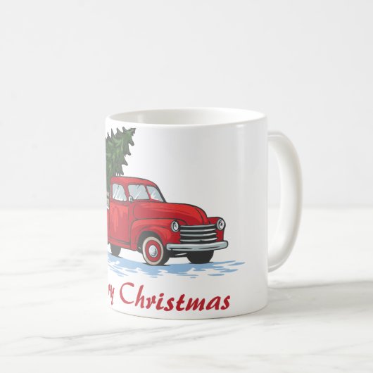 Vrolijk kerstfeest koffiemok (Voorkant rechts)