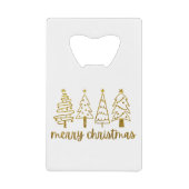 Vrolijk kerstfeest kredietkaart flessenopener (Voorkant)