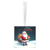 Vrolijk kerstfeest kubus ornament (Rechts)