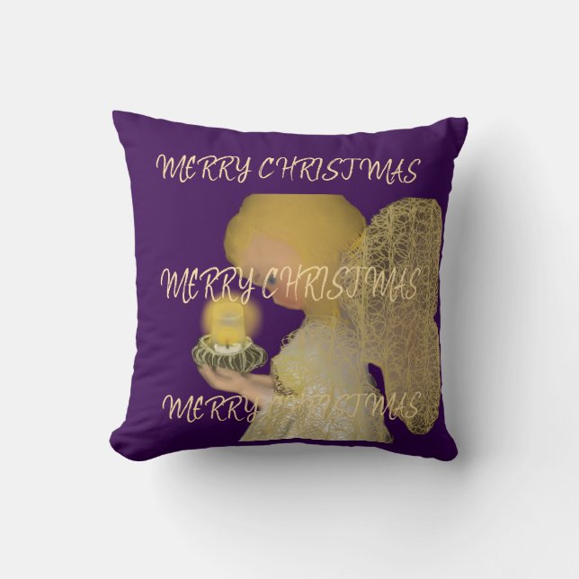 Vrolijk kerstfeest kussen (Voorkant)