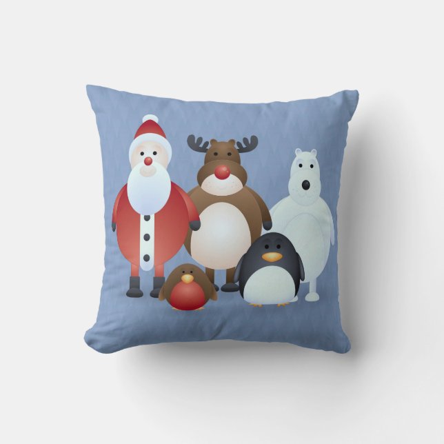 Vrolijk kerstfeest kussen (Voorkant)