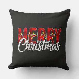 Vrolijk kerstfeest kussen