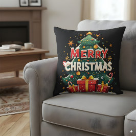 Vrolijk kerstfeest kussen