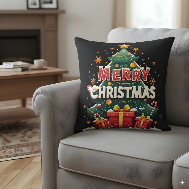 Vrolijk kerstfeest kussen (Creator heeft geüpload)