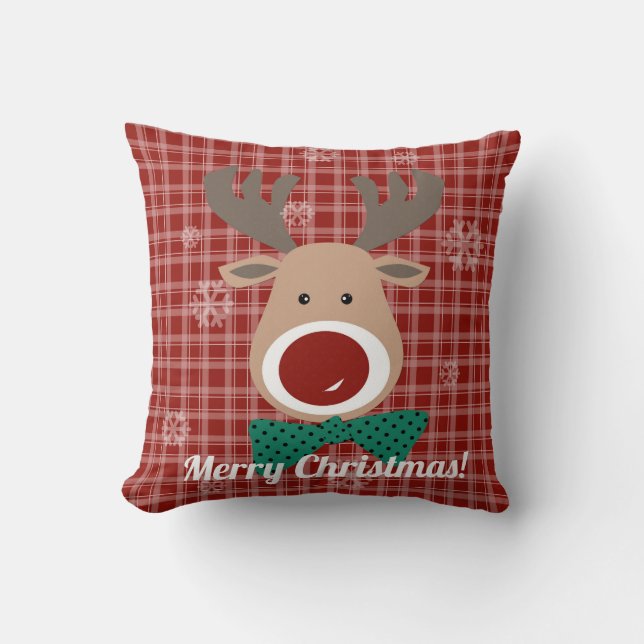 Vrolijk kerstfeest! kussen (Voorkant)
