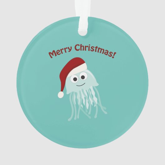 Vrolijk kerstfeest! kwal ornament (achterkant)