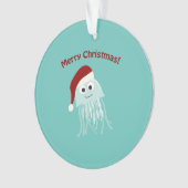 Vrolijk kerstfeest! kwal ornament (voorkant)