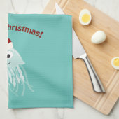 Vrolijk kerstfeest! kwal theedoek (Quarter Fold)