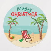 Vrolijk kerstfeest labels (Design 1)