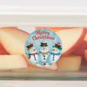 Vrolijk kerstfeest labels (Aangebracht)