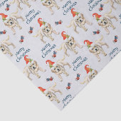 Vrolijk kerstfeest-labrador-wederverkoper met Sant Tissuepapier (Detail)