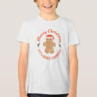 Vrolijk kerstfeest Laten we koekjes bakken Gingerb Tri-Blend Shirt