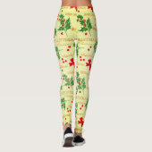 Vrolijk kerstfeest Leggings (Achterkant)