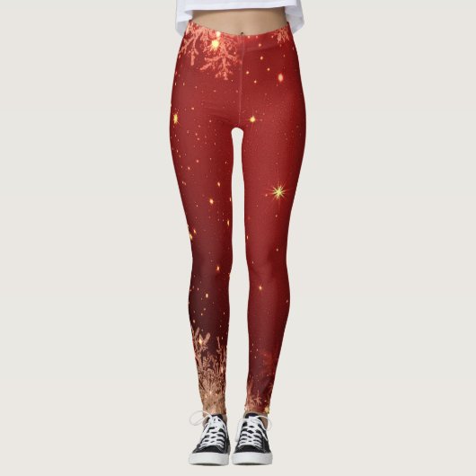Vrolijk kerstfeest Leggings (Voorkant)