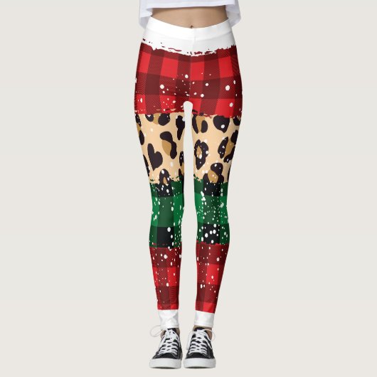 Vrolijk kerstfeest leggings (Voorkant)