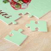 Vrolijk kerstfeest legpuzzel (Zijkant)