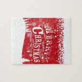 Vrolijk kerstfeest legpuzzel (Horizontaal)